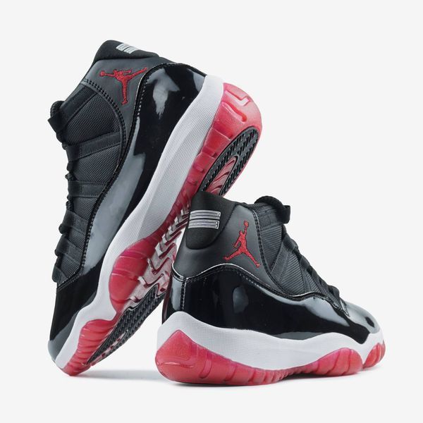 Air Jordan 11 Retro White Black Red 2023 фото
