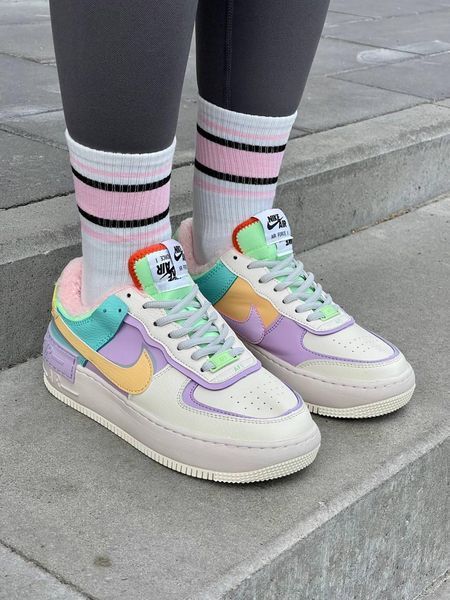 Nike Air Force 1 Shadow Fur Pale Ivory 2497_1070 фото