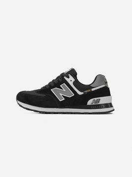 New Balance 574 Black White Cordura 217 фото