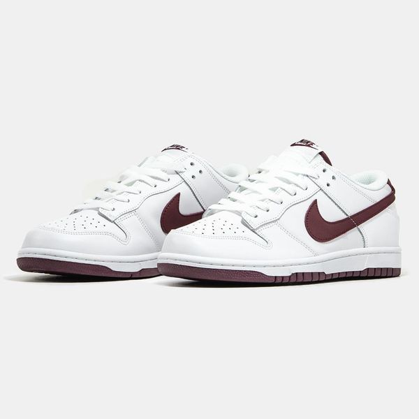 Nike SB Dunk Low White Bordo 2177_672 фото