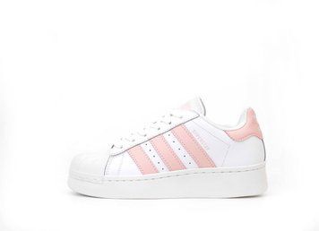 Adidas Superstar 2W White Pink Platform  1478 фото