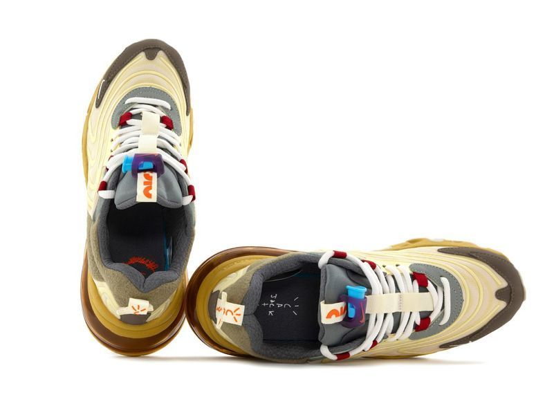 Nike Air Max 270 React x Travis Scott Yellow Beige 1990_889 фото